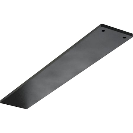 Ekena Millwork 3"W x 18"D Logan Hidden Support Steel Bracket w/ 14" Support Depth, Powder Coated Black BKTM03X18LOPBL